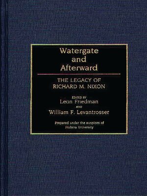 cover image of Watergate and Afterward